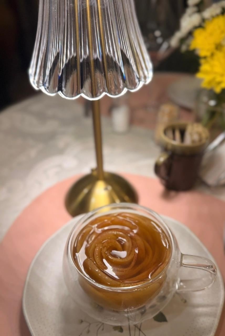 Chá de maçã especial da casa